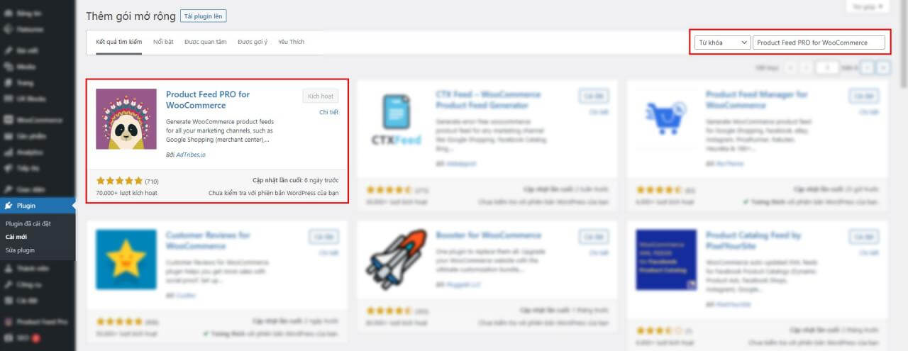 Tạo file Feed sản phẩm Woocommerce theo chuẩn Google Shopping